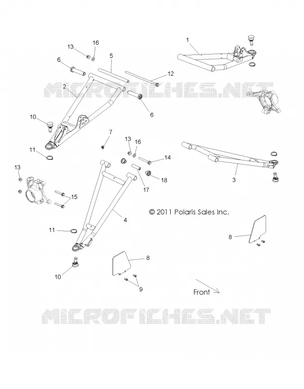 FRONT SUSPENSION CONTROL ARMS