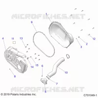 ANTRIEB, CLUTCH COVER AND DUCTING