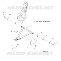 SUSPENSION, A-ARM AND STREBE MOUNTING
