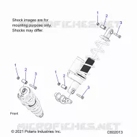 SUSPENSION, SHOCK MOUNTING, REAR SUSP.