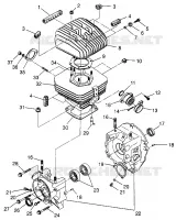 CRANKCASE AND ZYLINDER TRAIL BOSS W97AA25C (4940574057C007)