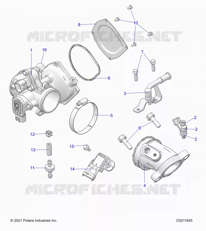 ENGINE, DROSSELKLAPPENGEHÃ„USE AND FUEL RAIL