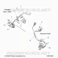ELEKTRIC, WIRE HARNESS, HOOD, ELEC. START