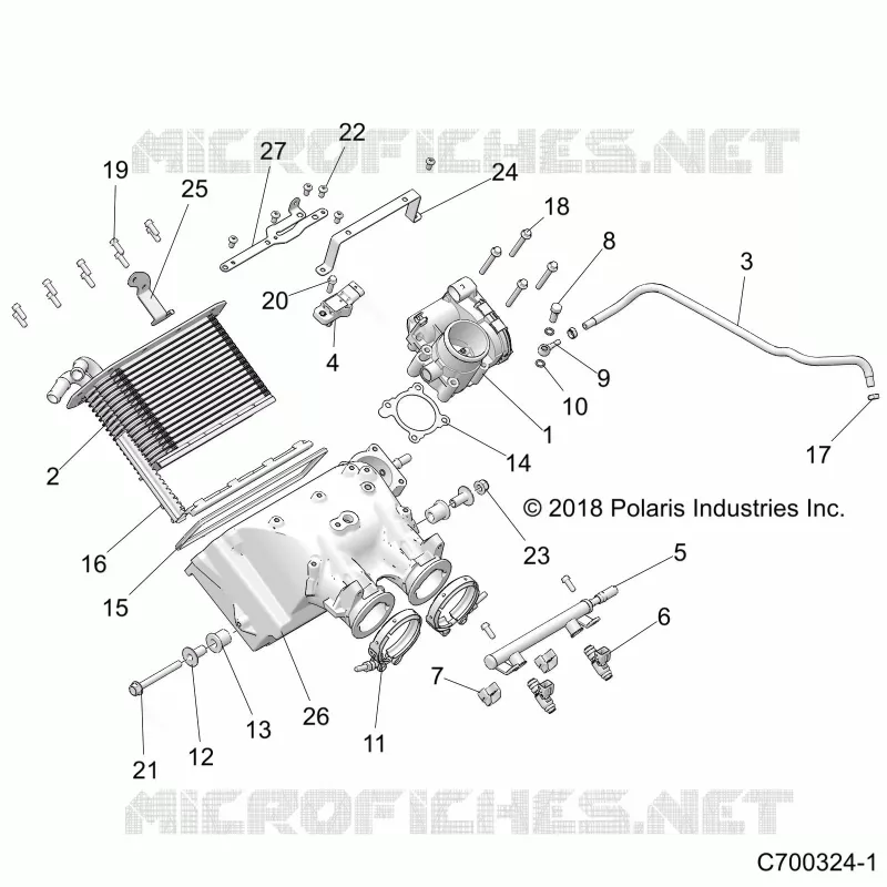ENGINE, LUFTEINLASS MANIFOLD