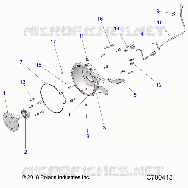 MOTOR, ADAPTER, BELLHOUSING AND CRANK SENSOR