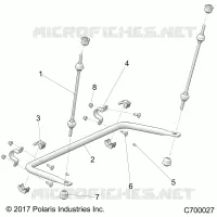 SUSPENSION, REAR STABILISATORSTANGE