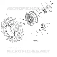 WHEELS, REAR AND HUB