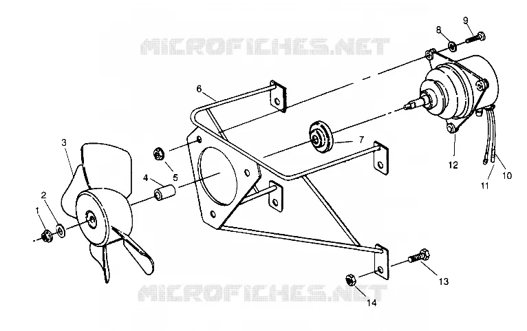 FAN ASSEMBLY 2X4 300 W947530 (4926742674A010)