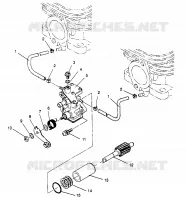 ÖLPUMPE WIDETRAK GT 0962061 and EUROPEAN WIDETRAK GT E962061 (4931623162C013)