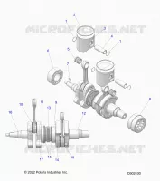 ENGINE, PISTON AND KURBELWELLE