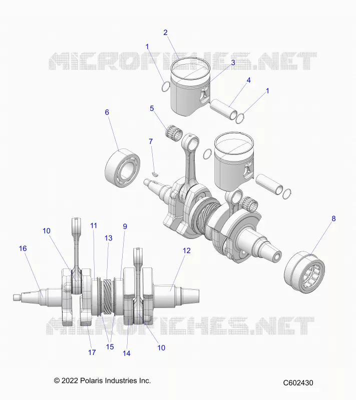 ENGINE, PISTON AND KURBELWELLE