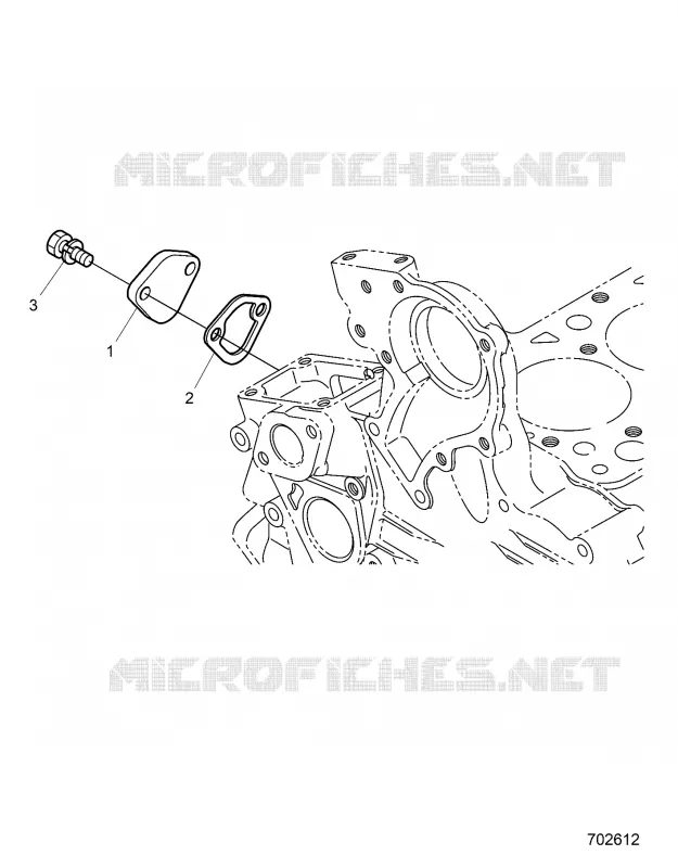 ENGINE, HINTER GEARCASE COVER