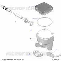 LENKUNG, CONTROLS, THROTTLE ASM. AND CABLE