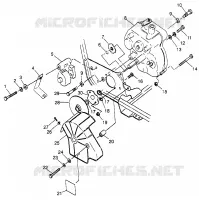 GETRIEBEGEHÄUSE   BREMSE MOUNTING Sport 400L W97BA38C and Trail Blazer W97BA25C (4940124012C001)