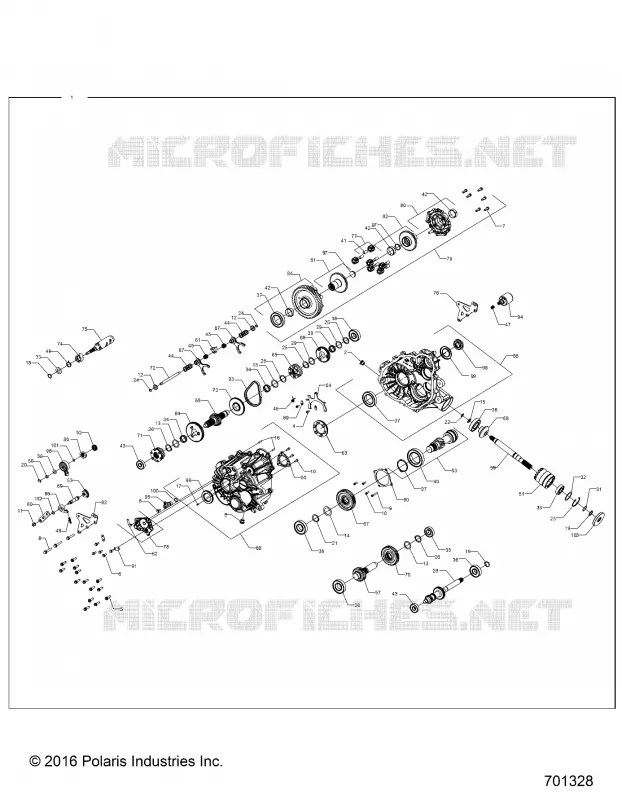 DRIVE TRAIN, MAIN GEARCASE INTERNALS