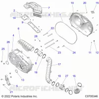 ANTRIEB, CLUTCH COVER AND DUCTING