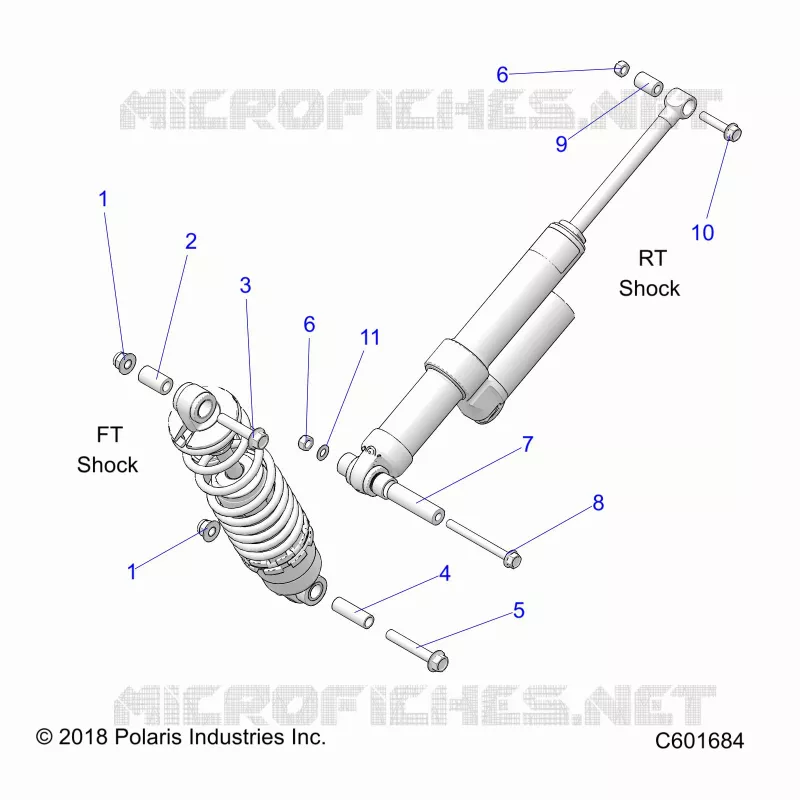 SUSPENSION, SHOCK MOUNTING, REAR SUSP.