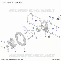 HINTERRADAUFHÃ„NGUNG HUBS, CARRIER AND BRAKE DISC