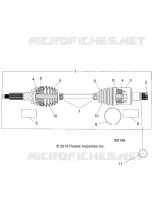 ANTRIEB, REAR HALF SHAFT (TO 4/25/16)