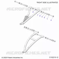 FRONT SUSPENSION A-ARM, MOUNTING