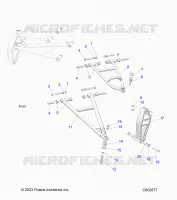 FRONT SUSPENSION, CONTROL ARMS AND SPINDLE