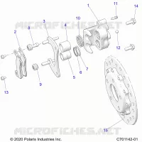 BRAKES, BREMSZANGE HINTEN