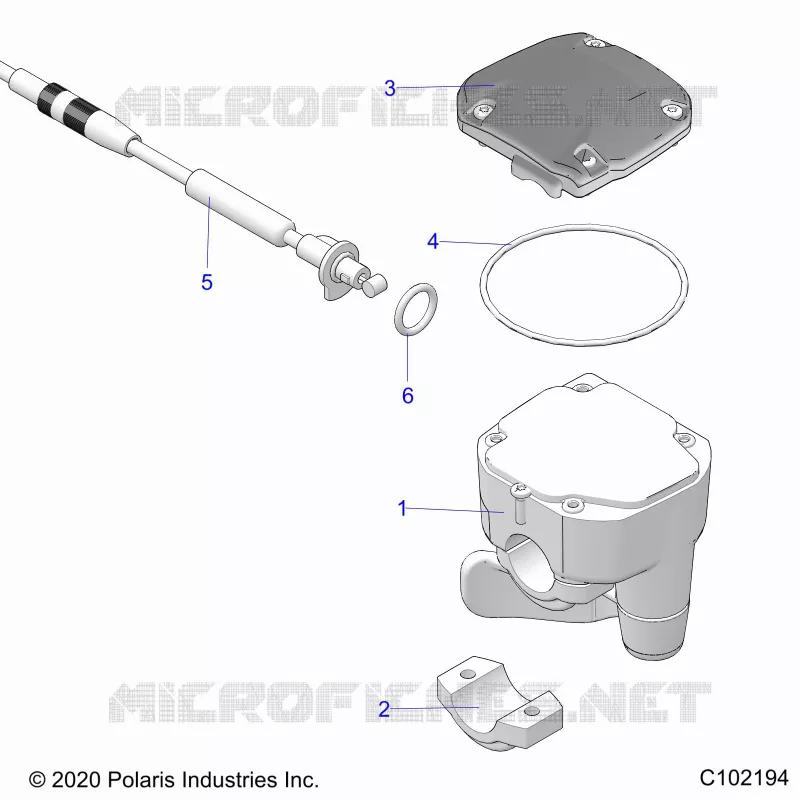 LENKUNG, CONTROLS, THROTTLE ASM. AND CABLE