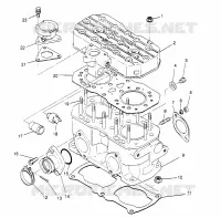 ZYLINDER 500 CARB 0962764, 500 CARB SKS 0962564,  EUROPEAN 500 CARB SKS E96 (4931873187C012)