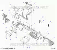 INSTRUMENTENTAFEL, UPPER AND A-PILLERS