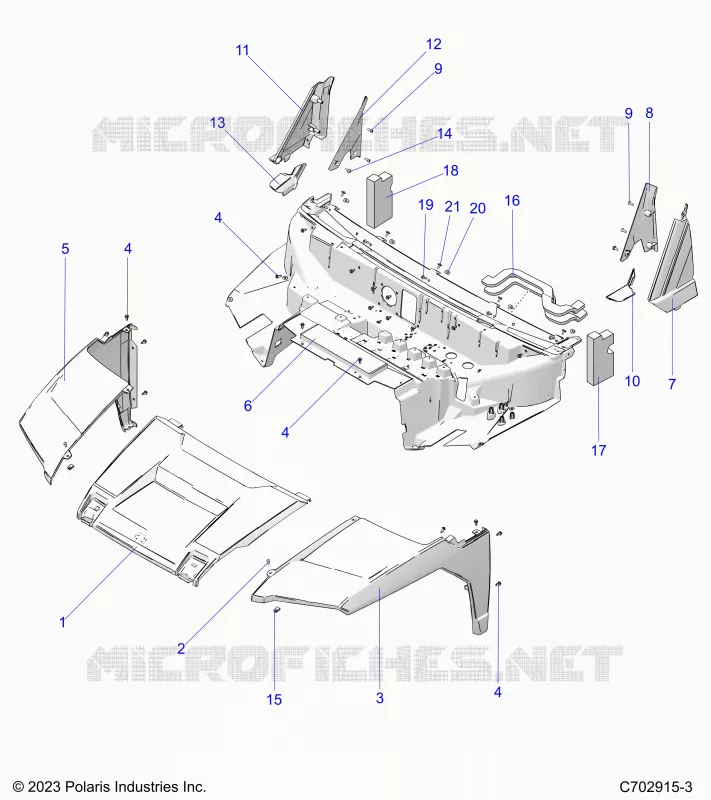 HAUBE, LINER, FRONT FENDERS, A PILLARS