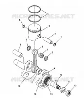 KOLBEN   KURBELWELLE STARLITE GT / 0933127 (4923232323031A)
