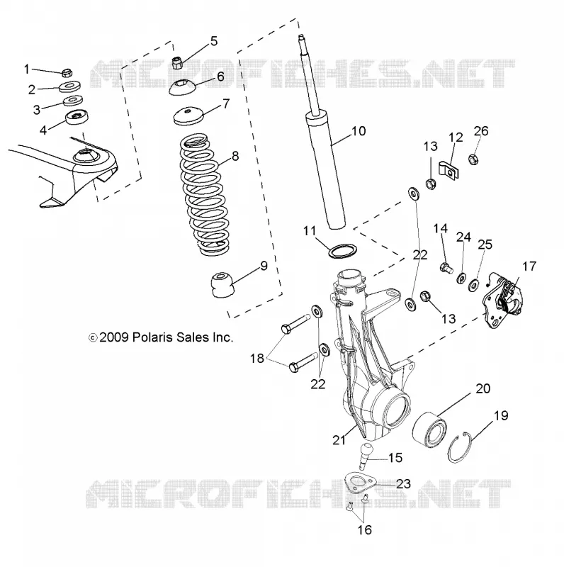 FRONT SUSPENSION STREBE