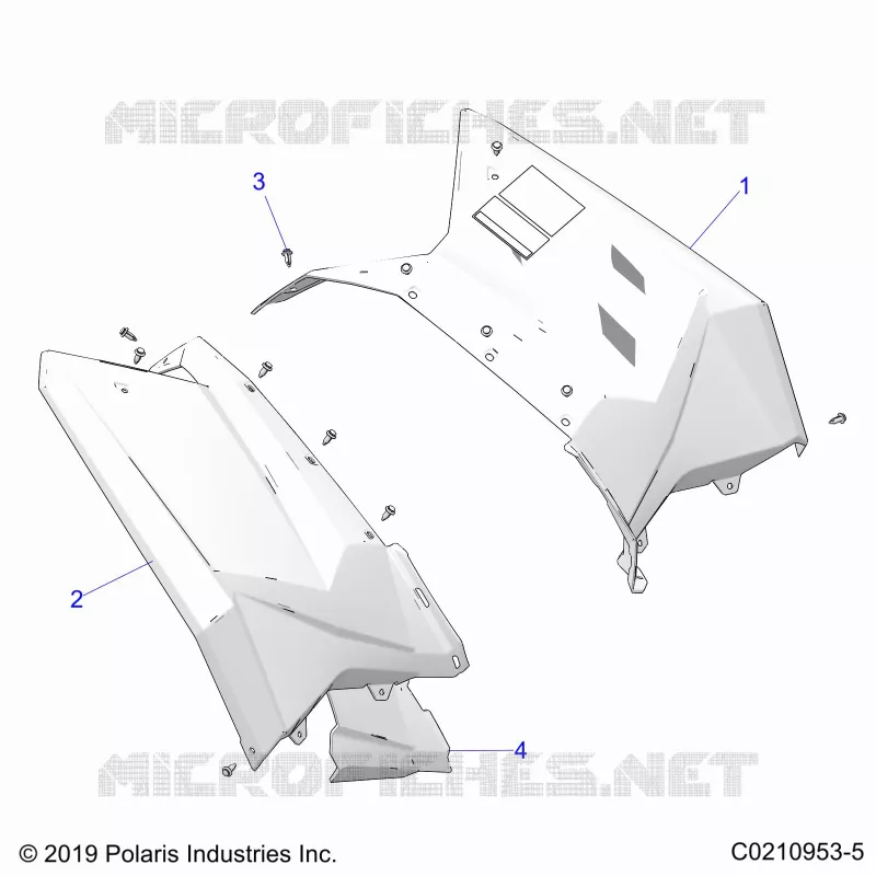 KAROSSERIE HINTEN CAB AND HEAT SHIELDS