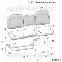 SITZ ASM. REAR