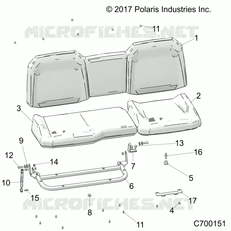 SITZ ASM. REAR