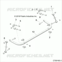 SUSPENSION, REAR STABILISATORSTANGE
