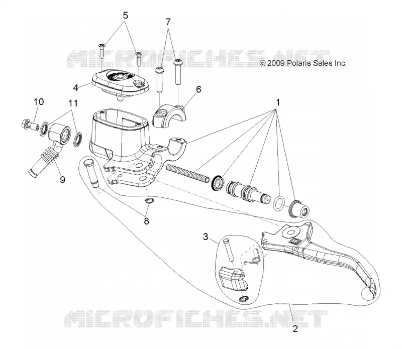 VORDERBREMSE BREMSE LEVER AND MASTER CYLINDER