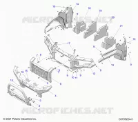 FRONTSTOSSSTANGE, FACIA, GRILLE, AND FLARES