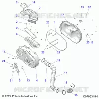 ANTRIEB, CLUTCH COVER AND DUCTING