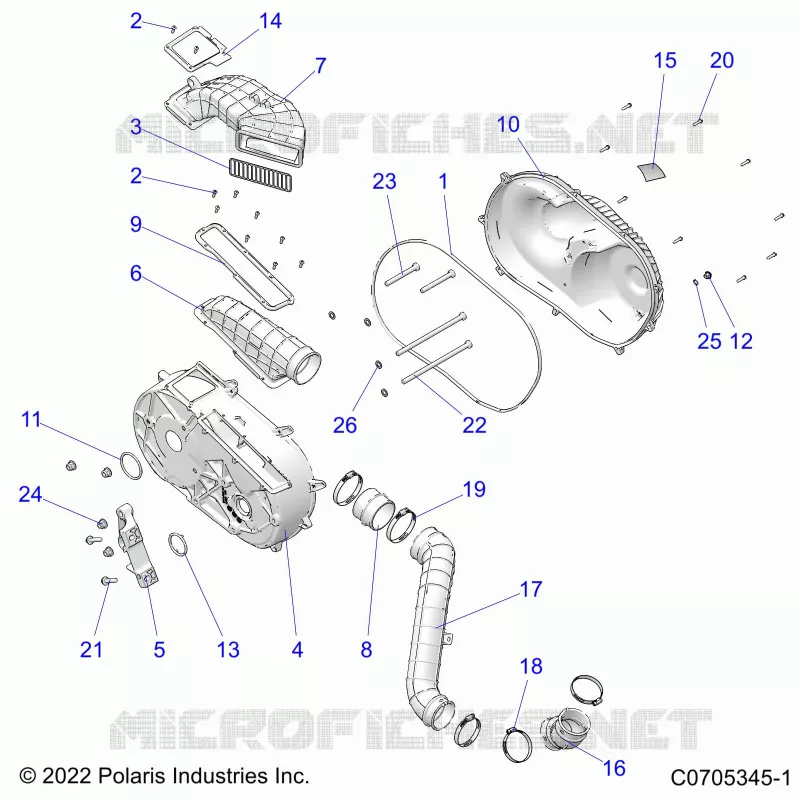 ANTRIEB, CLUTCH COVER AND DUCTING