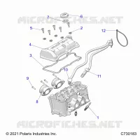 ENGINE, THROTTLE BODY AND VENTILDECKEL