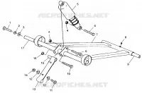 FRONT Drehmomentarm