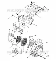 Gebläsegehäuse   RÜCKZUG ANLASSER ASSEMBLY LITE GT/0933133 (4923232323039A)