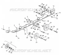 Schienen-Montage (SUSPENSION) SUPER SPORT 0970761 (4937643764B009)