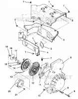Gebläsegehäuse   RÜCKZUG ANLASSER ASSEMBLY TRAIL / 0930761 and  TRAIL DELUXE (4923222322041A)