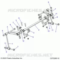 SUSPENSION, FRONT STABILISATORSTANGE