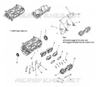 CRANKCASE/DROSSELKLAPPENGEHÄUSE MOUNTING