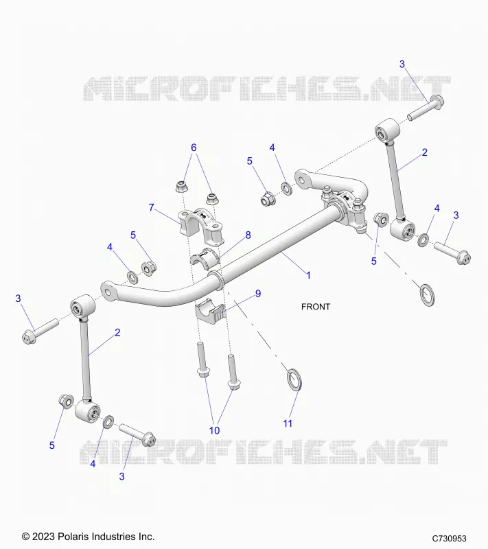SUSPENSION, FRONT STABILISATORSTANGE