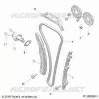 CAM CHAIN AND TENSIONER
