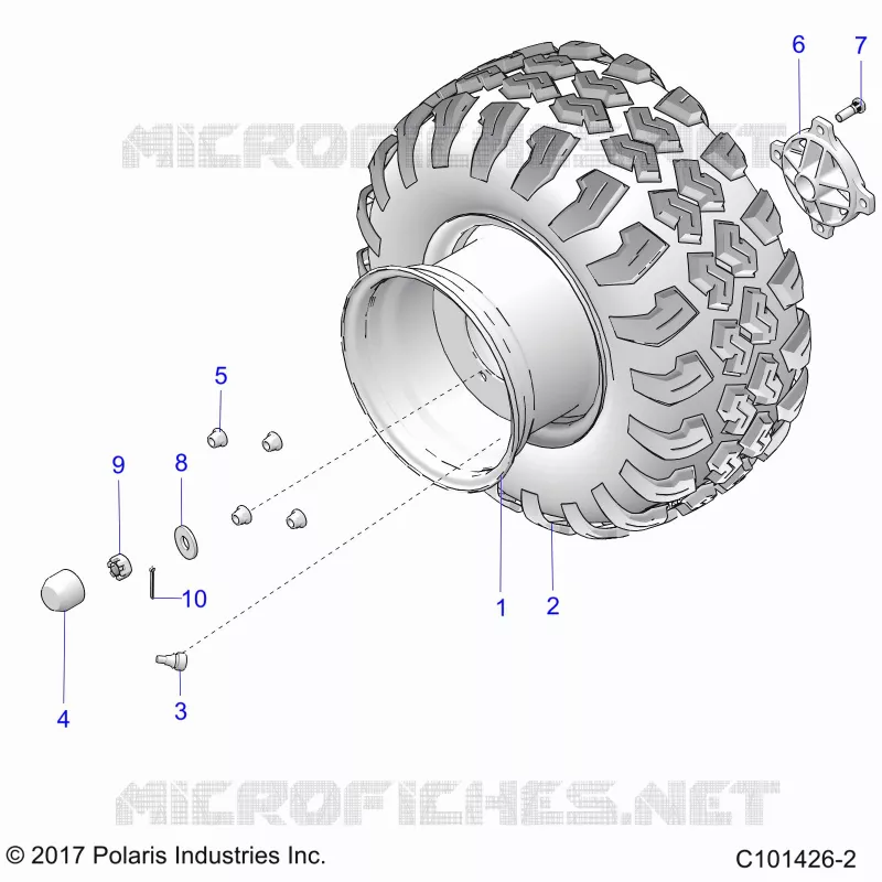 WHEELS, REAR -A19HAA15N7 (101426-2)